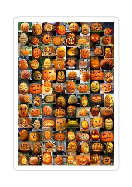 Balkabağı Yüzleri Sticker Araba Oto Arma Duvar Sticker Ev Dekoratif Çıkartma 15 cm