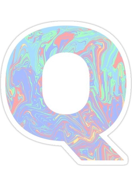 Q Harfi Sticker Araba Oto Arma Duvar Sticker Ev Dekoratif Çıkartma 15 cm