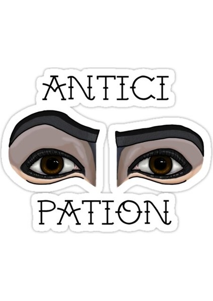 Antici ... Pation Sticker Araba Oto Arma Duvar Sticker Ev Dekoratif Çıkartma 15 cm