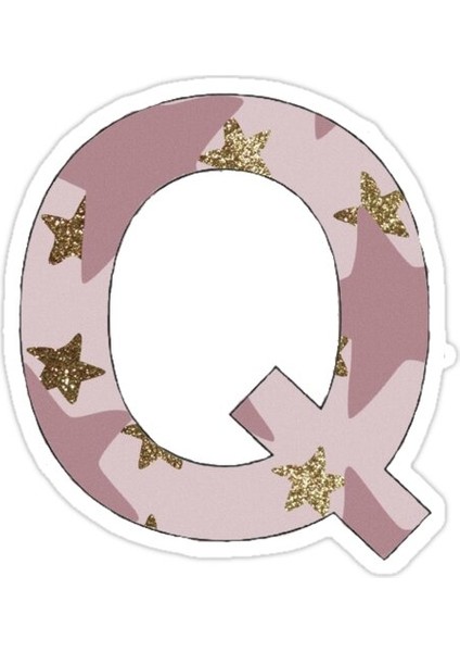 Q Harfi Sticker Araba Oto Arma Duvar Sticker Ev Dekoratif Çıkartma 15 cm