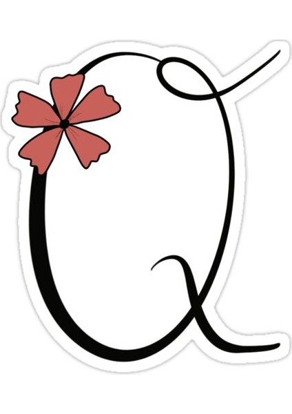 Q Harfi Sticker Araba Oto Arma Duvar Sticker Ev Dekoratif Çıkartma 15 cm