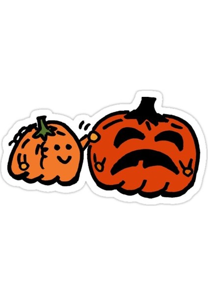 Balkabağı Sorunları Sticker Araba Oto Arma Duvar Sticker Ev Dekoratif Çıkartma 15 cm