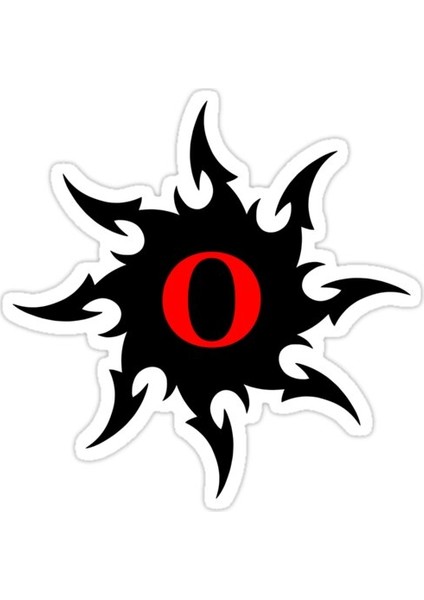 O Sticker Araba Oto Arma Duvar Sticker Ev Dekoratif Çıkartma 15 cm