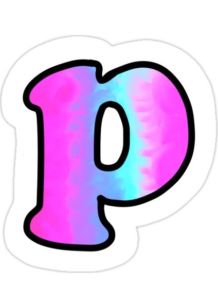 P Sticker Araba Oto Arma Duvar Sticker Ev Dekoratif Çıkartma 15 cm