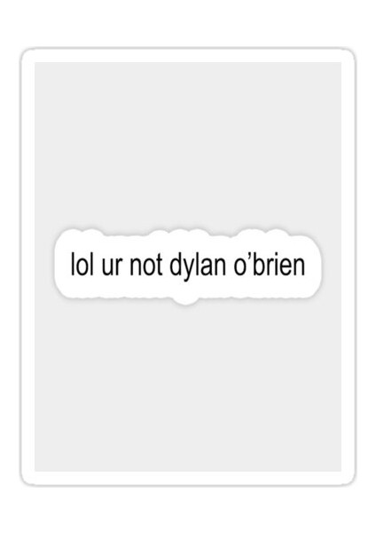 Dylan O'brien Sticker Araba Oto Arma Duvar Sticker Ev Dekoratif Çıkartma 15 cm