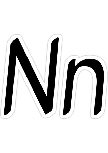 N Harfi Sticker Araba Oto Arma Duvar Sticker Ev Dekoratif Çıkartma 15 cm