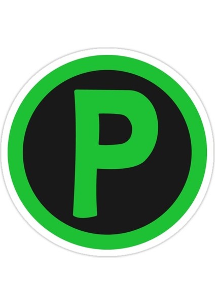 P Sticker Araba Oto Arma Duvar Sticker Ev Dekoratif Çıkartma 15 cm