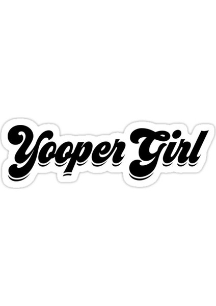 Yooper Kız Sticker Araba Oto Arma Duvar Sticker Ev Dekoratif Çıkartma 15 cm