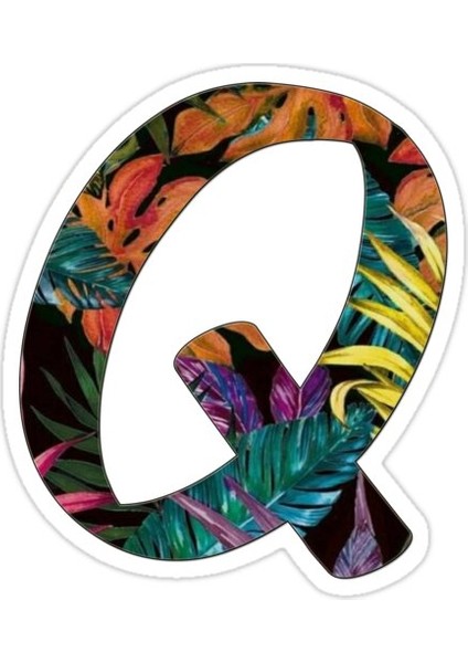 Alfabe Q Sticker Araba Oto Arma Duvar Sticker Ev Dekoratif Çıkartma 15 cm