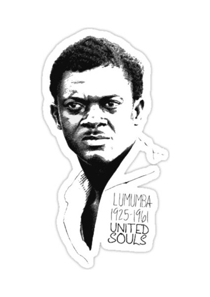 Lumumba Sticker Araba Oto Arma Duvar Sticker Ev Dekoratif Çıkartma 15 cm