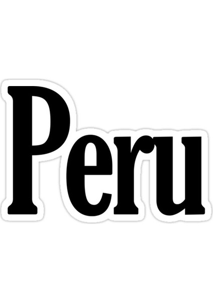 Peru Sticker Araba Oto Arma Duvar Sticker Ev Dekoratif Çıkartma 15 cm