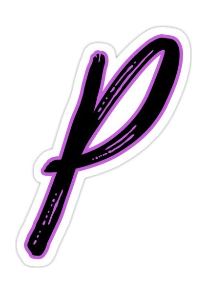 P Harfi Sticker Araba Oto Arma Duvar Sticker Ev Dekoratif Çıkartma 15 cm