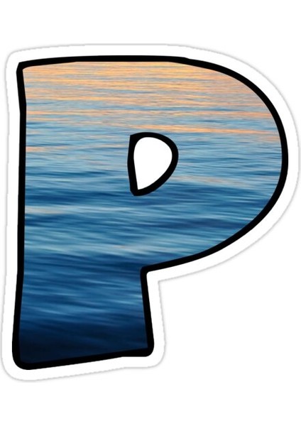 P Sticker Araba Oto Arma Duvar Sticker Ev Dekoratif Çıkartma 15 cm