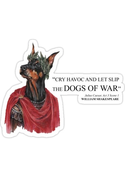 Savaş Köpekleri Sticker Araba Oto Arma Duvar Sticker Ev Dekoratif Çıkartma 15 cm