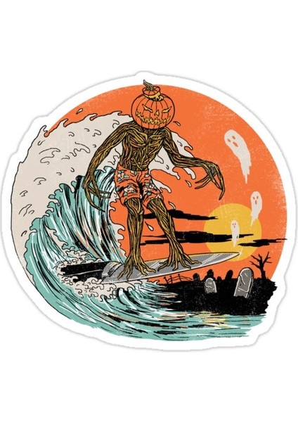 Dalga Oymak Sticker Araba Oto Arma Duvar Sticker Ev Dekoratif Çıkartma 15 cm