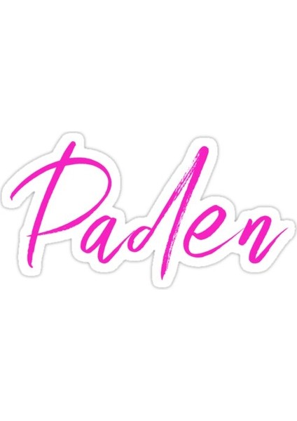 Paden Isim Sticker Araba Oto Arma Duvar Sticker Ev Dekoratif Çıkartma 15 cm