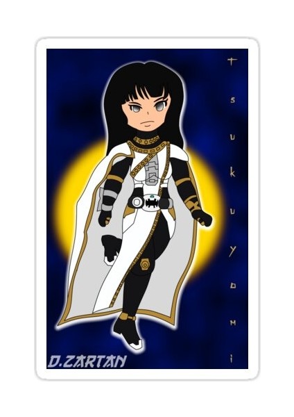 Binici Tsukuyomi Sticker Araba Oto Arma Duvar Sticker Ev Dekoratif Çıkartma 15 cm