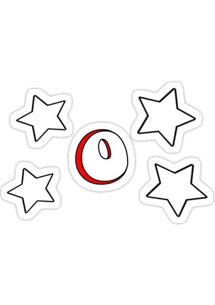 O Sticker Araba Oto Arma Duvar Sticker Ev Dekoratif Çıkartma 15 cm