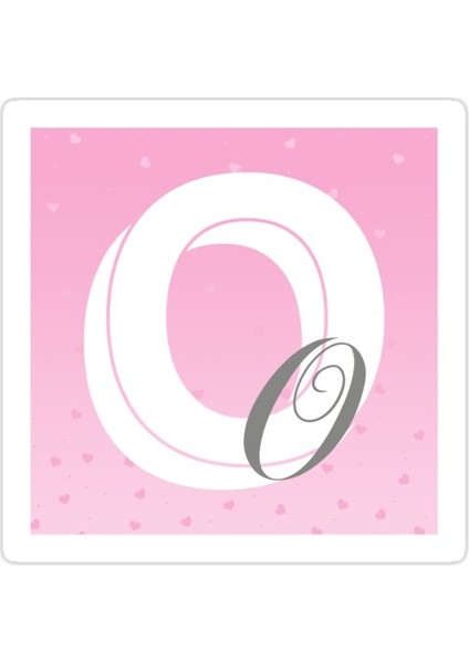 O Harfi Sticker Araba Oto Arma Duvar Sticker Ev Dekoratif Çıkartma 15 cm