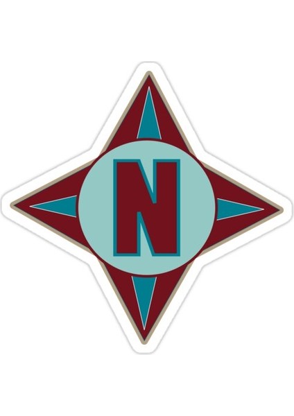 N Harfi Sticker Araba Oto Arma Duvar Sticker Ev Dekoratif Çıkartma 15 cm