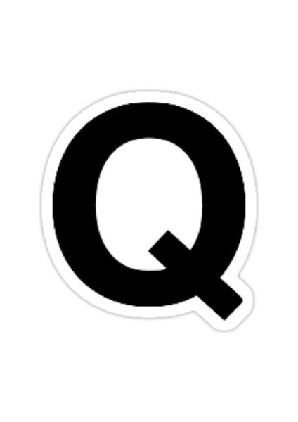 Q Harfi Sticker Araba Oto Arma Duvar Sticker Ev Dekoratif Çıkartma 15 cm