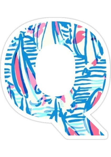 Q Harfi Sticker Araba Oto Arma Duvar Sticker Ev Dekoratif Çıkartma 15 cm