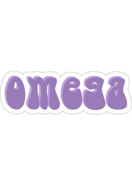 Retro Omega Sticker Araba Oto Arma Duvar Sticker Ev Dekoratif Çıkartma 15 cm