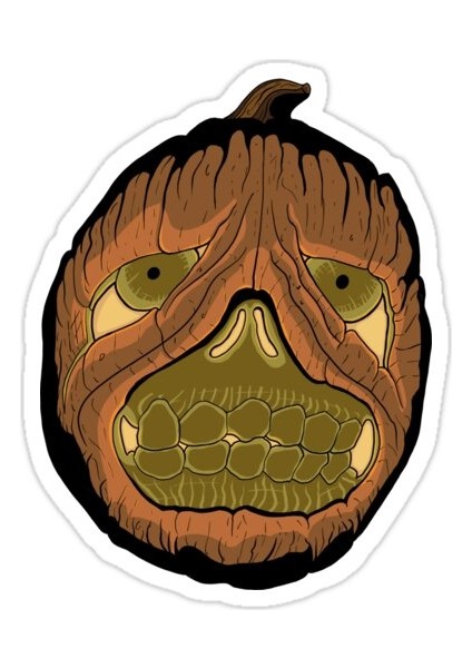 Şımarık Kabak Sticker Araba Oto Arma Duvar Sticker Ev Dekoratif Çıkartma 15 cm