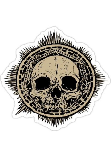 Yeni Craneo Sticker Araba Oto Arma Duvar Sticker Ev Dekoratif Çıkartma 15 cm