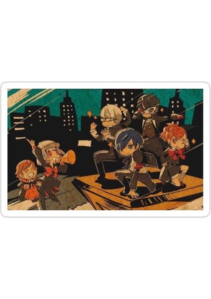 Persona Q Sticker Araba Oto Arma Duvar Sticker Ev Dekoratif Çıkartma 15 cm
