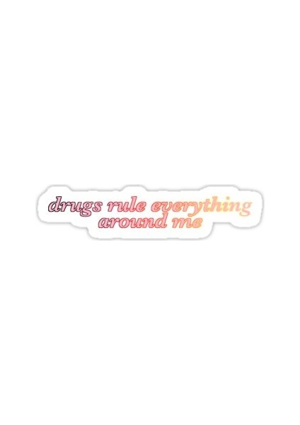 Rüya Uyuşturucular Etrafımdaki Her Şeyi Yönetir Yangın Sticker Araba Oto Arma Duvar Sticker