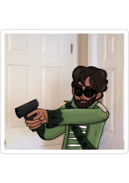 Suikastçı Dolokhov Sticker Araba Oto Arma Duvar Sticker Ev Dekoratif Çıkartma 15 cm