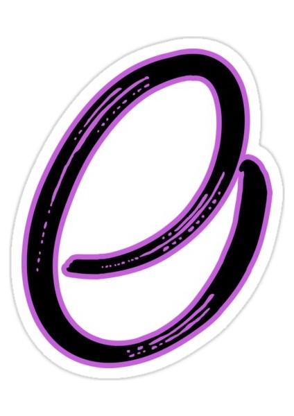 O Harfi Sticker Araba Oto Arma Duvar Sticker Ev Dekoratif Çıkartma 15 cm