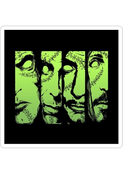 Sıkıcı Dört Sticker Araba Oto Arma Duvar Sticker Ev Dekoratif Çıkartma 15 cm