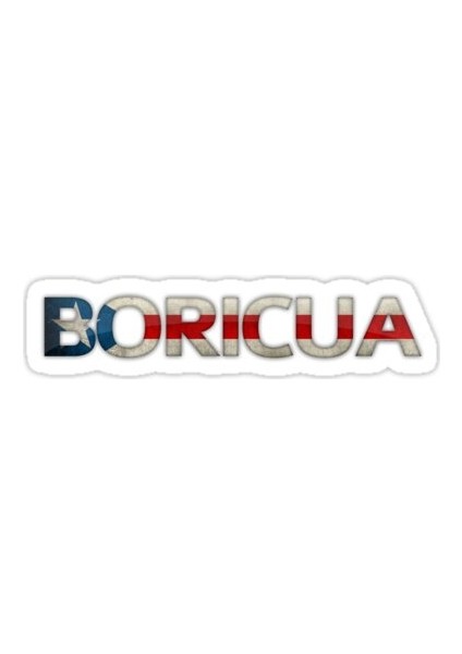 Boricua Sticker Araba Oto Arma Duvar Sticker Ev Dekoratif Çıkartma 15 cm