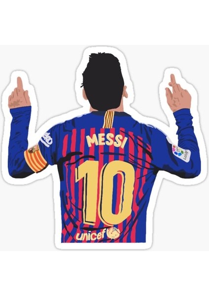 Messi Sticker Sticker Çıkartma Oto Araba Camı Duvar Oda Laptop 15 cm