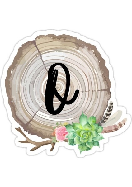 O Sticker Araba Oto Arma Duvar Sticker Ev Dekoratif Çıkartma 15 cm