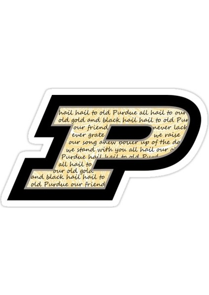 Hail Purdue Sticker Araba Oto Arma Duvar Sticker Ev Dekoratif Çıkartma 15 cm
