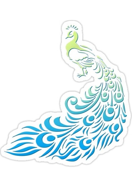 Tavuskuşu Sevimli Sticker Araba Oto Arma Duvar Sticker Ev Dekoratif Çıkartma 15 cm