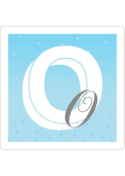 O Harfi Sticker Araba Oto Arma Duvar Sticker Ev Dekoratif Çıkartma 15 cm