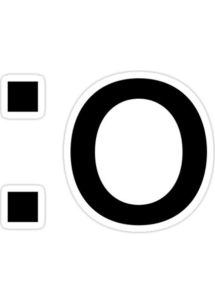 : O Sticker Araba Oto Arma Duvar Sticker Ev Dekoratif Çıkartma 15 cm