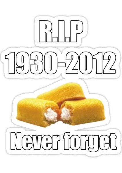 Twinkie Rip Sticker Araba Oto Arma Duvar Sticker Ev Dekoratif Çıkartma 15 cm