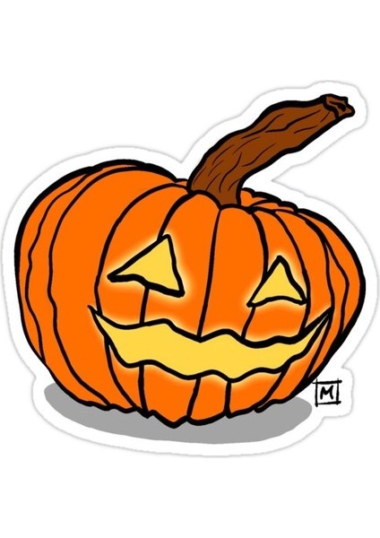 Lil Balkabağı Sticker Araba Oto Arma Duvar Sticker Ev Dekoratif Çıkartma 15 cm