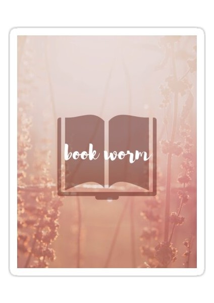 Kitap Solucanı Sticker Araba Oto Arma Duvar Sticker Ev Dekoratif Çıkartma 15 cm