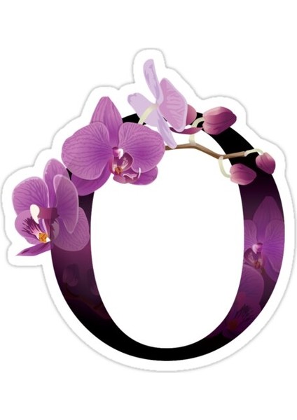 O Harfi Sticker Araba Oto Arma Duvar Sticker Ev Dekoratif Çıkartma 15 cm