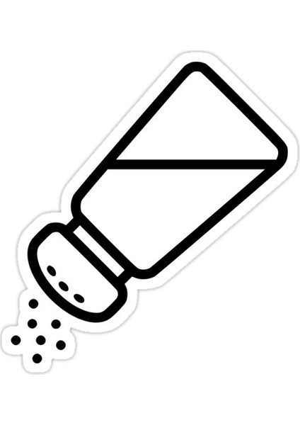Tuzlu Minimal Sticker Araba Oto Arma Duvar Sticker Ev Dekoratif Çıkartma 15 cm