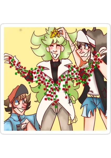 Noel N Sticker Araba Oto Arma Duvar Sticker Ev Dekoratif Çıkartma 15 cm