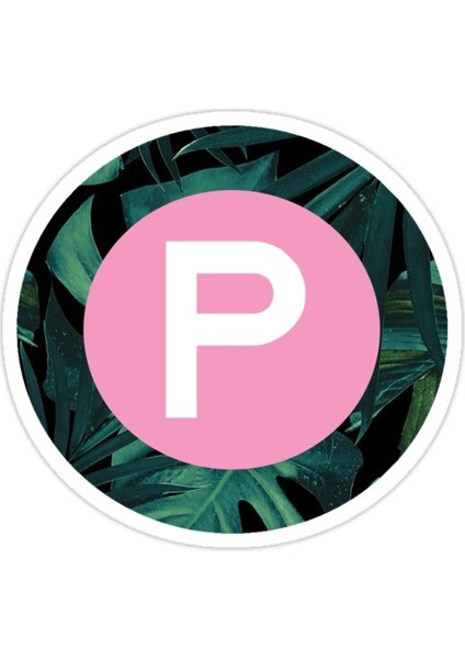 P Harfi Sticker Araba Oto Arma Duvar Sticker Ev Dekoratif Çıkartma 15 cm