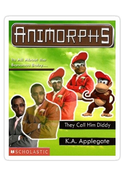 Animorphs Diddy Sticker Araba Oto Arma Duvar Sticker Ev Dekoratif Çıkartma 15 cm