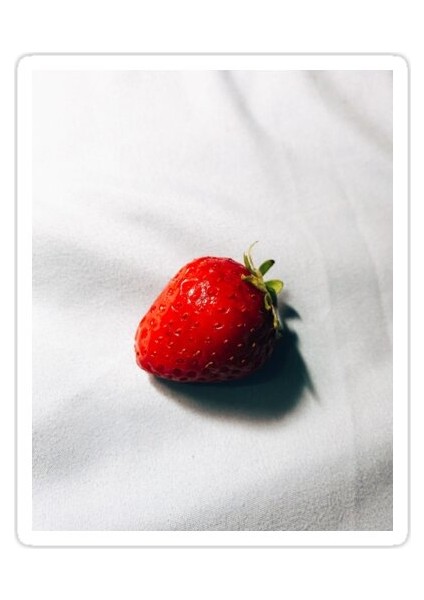 Sulu Çilek Sticker Araba Oto Arma Duvar Sticker Ev Dekoratif Çıkartma 15 cm